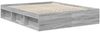 vidaXL Bettrahmen Graues Sonoma 160 x 200 cm Massives Kiefernholz 3412876 Bild 5