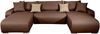 COLLECTION AB Wohnlandschaft Paola U-Form, B: 314 cm, Bettfunktion, Bettkasten & 4 Zierkissen, Federkern Bild 2