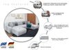 COLLECTION AB Wohnlandschaft Paola U-Form, B: 314 cm, Bettfunktion, Bettkasten & 4 Zierkissen, Federkern Bild 3