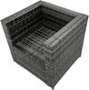 Fimous Rattan Gartenmöbel Stühle Oblong Couchtisch Set Bild 5