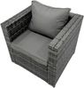 Fimous Rattan Gartenmöbel Stühle Oblong Couchtisch Set Bild 4