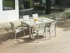 Vente-unique - NAURU Garden dining set Metall Schokoladenbraun - B 100 cm x H 76 cm x L 240 cm180 cm Bild 2