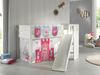 Vipack 'Scotty' Spielbett inkl. Lattenrost, Rutsche, Textilset und Leiter in Kiefer Weiß Bild 2