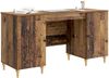 vidaXL Schreibtisch mit Regal Altholz 142,5 x 50 x 75 cm Holzwerkstoff 3414583 Bild 3