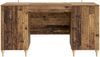 vidaXL Schreibtisch mit Regal Altholz 142,5 x 50 x 75 cm Holzwerkstoff 3414583 Bild 5