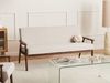 Sofa 3-Sitzer ESRUM Stoff Dunkelbraun Beige Bild 3