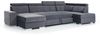 Wohnlandschaft Schlafsofa NOLAN inkl. USB in Stoff Element Creme Ottomane Links Bild 3