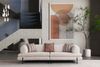 Sitzgruppe/Sofa Set - Wohnzimmergarnitur "Dusty" 3+3+1-Beige/Braun Bild 5
