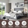 Best for Home Boxspringbett mit Bettkasten Trinity K-10 Bonellfederkern inkl. 7 cm Topper (140x200 160x200 180x200 200x200 cm), inkl. Lieferung, Aufbau & Entsorgung, TOP- Preis-Leistungs-Verhältnis Bild 2