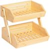 AdelDream Obstschale Bambus-Obstkorb,Servierkorb, Obstschale und Snack-Ausstellungsständer Bild 1
