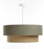 BPS Koncept 061-112-50 Hängeleuchte BOHO ELEGANT E27 1x40W Stoff strukturiert auf PVC-Kunststoff grau, beige H:91cm Ø50cm dimmbar Bild 2