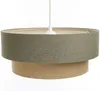 BPS Koncept 061-112-50 Hängeleuchte BOHO ELEGANT E27 1x40W Stoff strukturiert auf PVC-Kunststoff grau, beige H:91cm Ø50cm dimmbar Bild 5