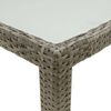 vidaXL Gartentisch 150x90x75 cm Hartglas und Poly Rattan Grau 316707 Bild 5