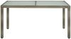 vidaXL Gartentisch 150x90x75 cm Hartglas und Poly Rattan Grau 316707 Bild 3