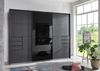 Schwebetürenschrank >BARCELONA< (BxH: 270x208 cm) in GRPAHIT + GLAS SCHWARZ Bild 3