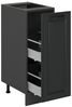 Apothekerschrank R-Line Anthrazit Landhaus 30 cm ohne Arbeitsplatte Vicco Bild 3
