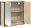 vidaXL Bad-Wandschrank mit Spiegel Sonoma-Eiche 60x21x60 cm 861898 Bild 4