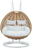 Vente-unique - TILLO Leisure furniture for garden Harz BeigeWeiß - B 120 cm x H 196 cm x L 132 cm Bild 3