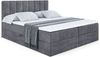 ALTDECOR 'OTTA' Boxbett, Multipocket-Matratze H4, H3 Matratze Bonellfederung, Topper, Kopfteil, H4/Dunkelgrau Casablanca, 140x200 Bild 2