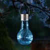 MARELIDA LED Solarleuchte LED Solar Glühbirne Crackle Bruchglas m.Lichterkette für Garten Balkon, LED Classic, warmweiß (2100K bis 3000K) Bild 2