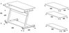 Rocada Computertisch Zeta rollbar grau Bild 2