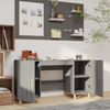 vidaXL Schreibtisch Grau Sonoma 140x50x75 cm Holzwerkstoff 817550 Bild 3
