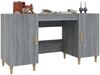 vidaXL Schreibtisch Grau Sonoma 140x50x75 cm Holzwerkstoff 817550 Bild 5