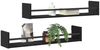vidaXL Wandregal 2 pcs Schwarz Eichen-Optik 80 x 16 x 14 cm 869087 Bild 3