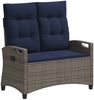 vidaXL Gartenbank mit Kissen 105 x 60 x 112 cm Stahl 42026857 Bild 2