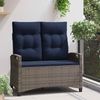vidaXL Gartenbank mit Kissen 105 x 60 x 112 cm Stahl 42026857 Bild 3