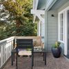 Schwarzer Gartenstuhl im 2er Set Bild 5