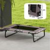 PawHut Tierbett klappbar, mit Netzdesign, atmungsaktiv, Polyester, für kleine und mittelgroße Hunde, Kaffee, Oxford, 75 x 51 x 18 cm Bild 3