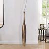 Deko Vase BOTTLE L 100 cm Aluminium Gold Blumenvase Modern Groß Bild 3