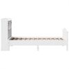 vidaXL Massivholzbett mit Regal ohne Matratze Weiß 90x200 cm Kiefer 3323162 Bild 5