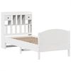 vidaXL Massivholzbett mit Regal ohne Matratze Weiß 90x200 cm Kiefer 3323162 Bild 3
