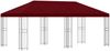 vidaXL Pavillon mit Seitenwänden 6 x 3 m Bordeauxrot 3375992 Bild 2