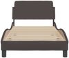 vidaXL Bettgestell "Dover" Dunkelbraun 90x190 cm Stoff 373088 Bild 4
