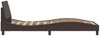 vidaXL Bettgestell "Dover" Dunkelbraun 90x190 cm Stoff 373088 Bild 5