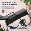 Sonnenliege, Polyrattan schwarz/anthrazit, 193 x 90 x 43 cm Bild 4