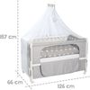 roba Roombed 'Little Stars' 60 x 120 cm - Beistellbett zum Elternbett mit kompletter Ausstattung Bild 4
