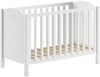 Babybett >Amori< in Weiß, Holzwerkstoff - 129x88,1x66,9cm (BxHxT) Bild 4