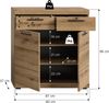 Kommode (B/H/T: 90x96x37 cm) in Evoke Oak Nachbildung Bild 4