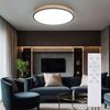 LED Deckenleuchte, Holzoptik, Dimmer, Fernbedienung, D 60 cm Bild 2
