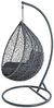 Polyrattan Hängesessel Hängekorb mit Gestell Rattan Hängestuhl Sessel Anthrazit Bild 4