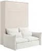 Vente-unique - RAPILI Bett Holz, Platte Beige - B 151 cm239,2 cm x H 225,2 cm x L 188 cm Bild 4