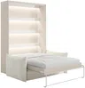 Vente-unique - RAPILI Bett Holz, Platte Beige - B 151 cm239,2 cm x H 225,2 cm x L 188 cm Bild 3