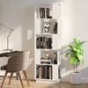 vidaXL Bücherregal/Raumteiler Weiß 51x25x163,5 cm Massivholz Kiefer 814045 Bild 3
