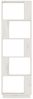vidaXL Bücherregal/Raumteiler Weiß 51x25x163,5 cm Massivholz Kiefer 814045 Bild 5