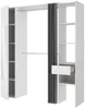 Vente-unique - BERTRAND Wardrobe and walk-in wardrobe Holz, Platte Weiß - B 50 cm x H 205 cm x L 177,5 cm Bild 5