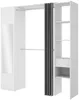 Vente-unique - BERTRAND Wardrobe and walk-in wardrobe Holz, Platte Weiß - B 50 cm x H 205 cm x L 177,5 cm Bild 3